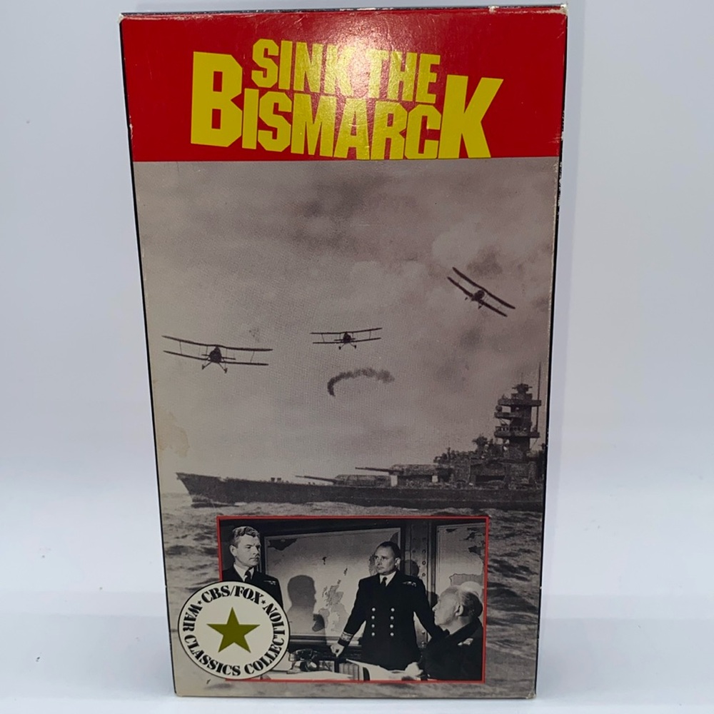 Sink The Bismarck VHS Video: A True Story of Heroism At Sea